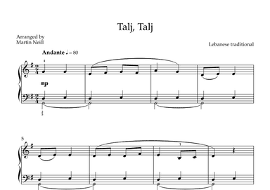 Talj, Talj (arr. Martin Neill)