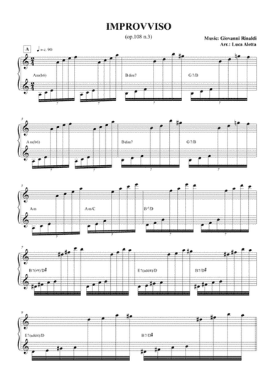 Improvviso - Giovanni Rinaldi (arr. Luca Aletta)