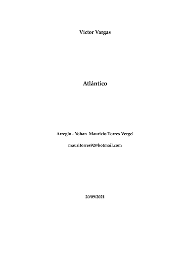 Atlàntico - Porro (arr. Mauricio Torres Vergel)