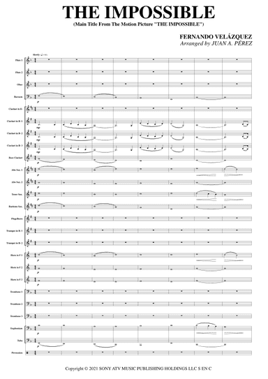 The Impossible Main Titles (arr. Juan A. Perez)
