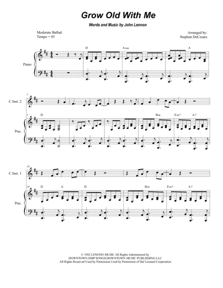 Grow Old With Me (arr. Stephen DeCesare)