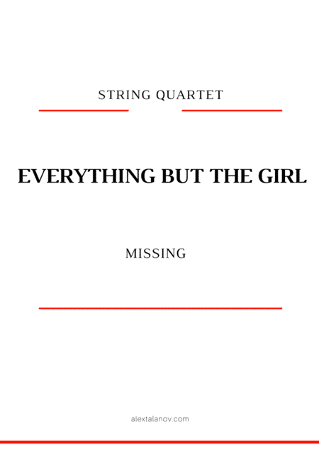 Missing (arr. Alex Talanov)