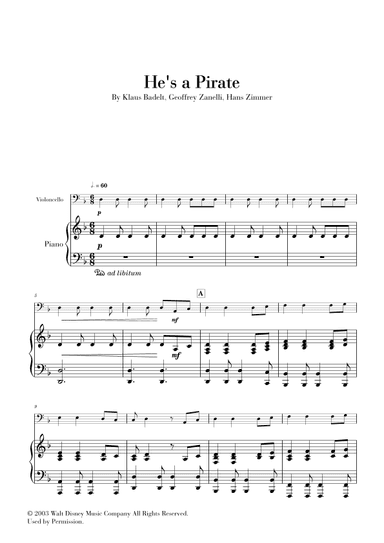 He's A Pirate (arr. Cadenza Editions)