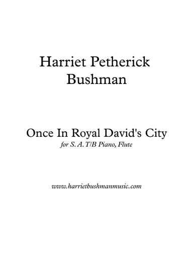 Once in Royal David's City