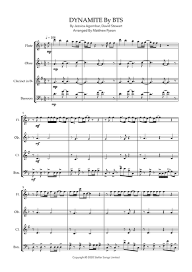 Dynamite (arr. Matthew pyeon)