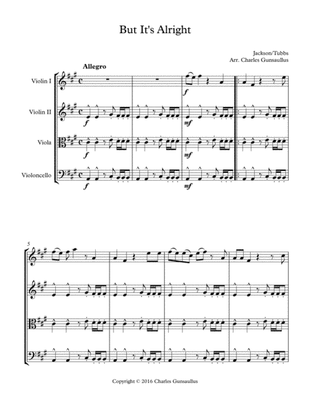 But It's Alright (arr. Charles Gunsaullus)