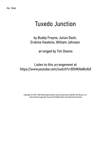 Tuxedo Junction (arr. Tim Downs)