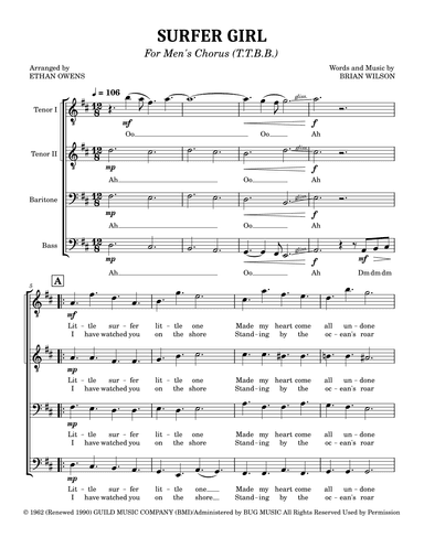 Surfer Girl (arr. Ethan Owens)