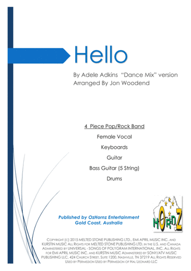 Hello (arr. Jon Woodend)