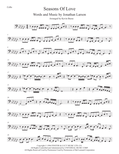Seasons Of Love (arr. Kevin Busse)