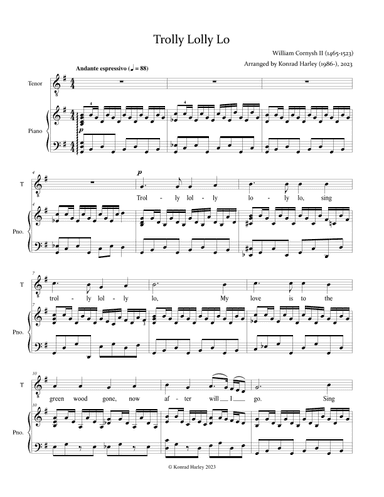 Trolly Lolly Lo (arr. Konrad Harley)