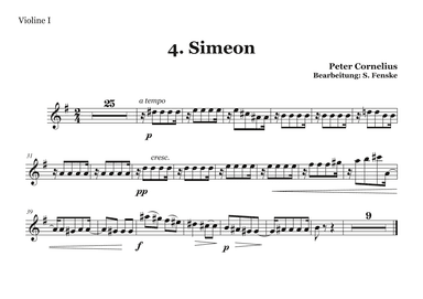 Simeon (arr. Sabine Fenske)