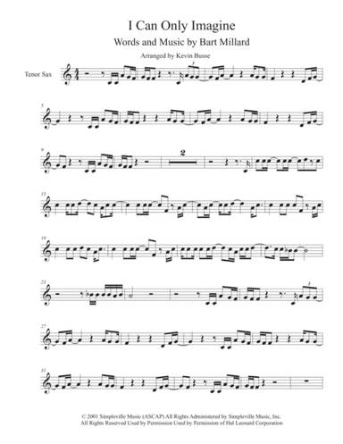 I Can Only Imagine (arr. Kevin Busse)