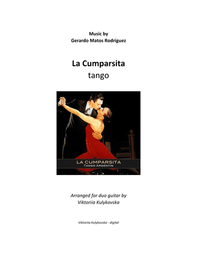 "La Cumparsita" Tango (arr. Viktoriia Kulykovska)
