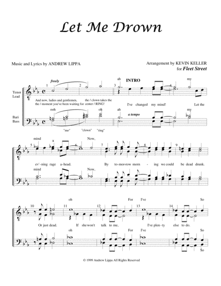 Let Me Drown (arr. Kevin Keller)