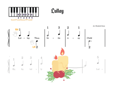 Coventry Carol - Lullay - Multi-level Combo - Finger Number, Alpha Notes, Staff Primer (arr. Elizabeth Essex)