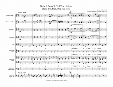 We've A Story To Tell the Nations/Stand Up, Stand Up For Jesus (Brass Quintet) (arr. Dean Mounts)