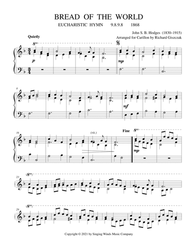 Bread of the World (EUCHARISTIC HYMN) (arr. Richard Giszczak)