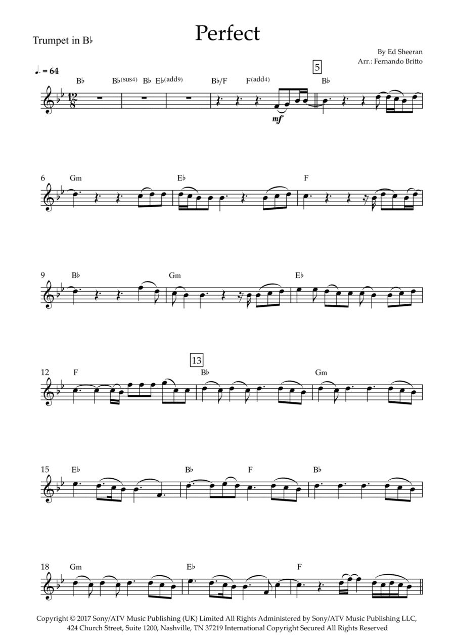 Perfect (arr. Fernando Britto)