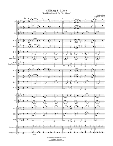 Irish Folk Tune - Sí Bheag, Sí Mhór - for adaptable quintet (arr. John McAllister)
