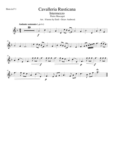 Intermezzo Cavalleria rusticana (arr. Emil - Octav Ambrosa)