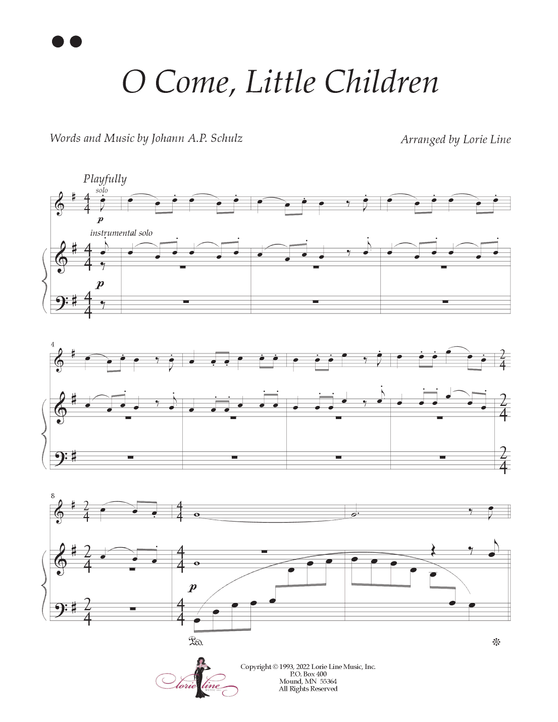 O Come Little Children (arr. Lorie Line)