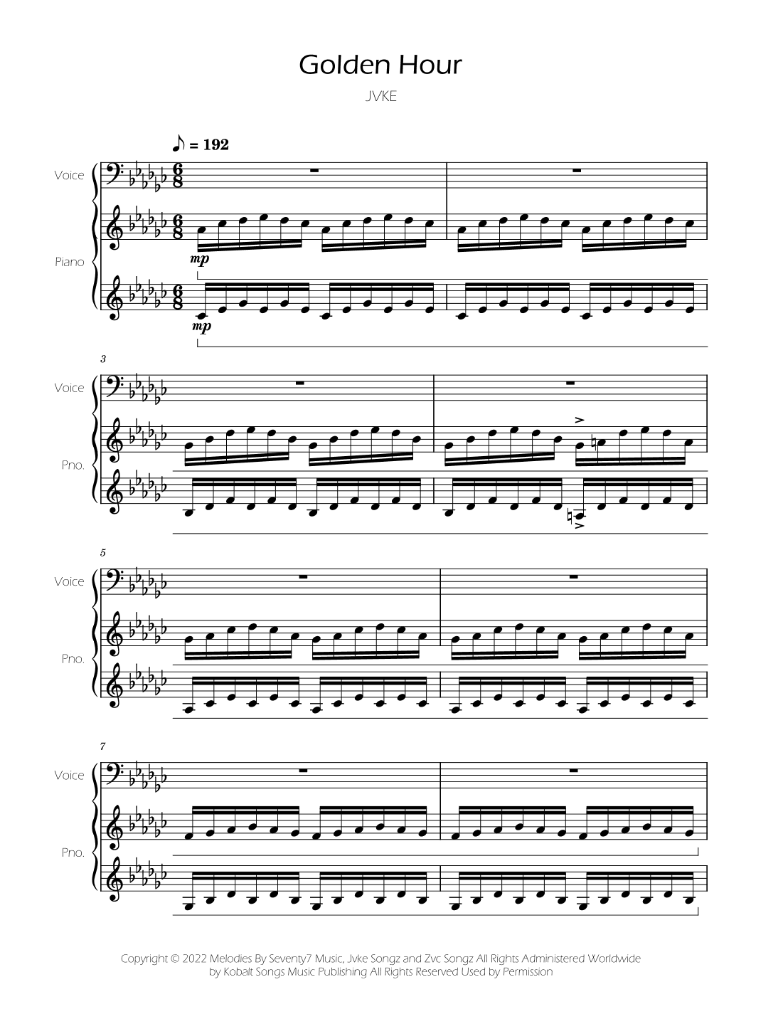 Golden Hour (arr. Ygor Nunes)