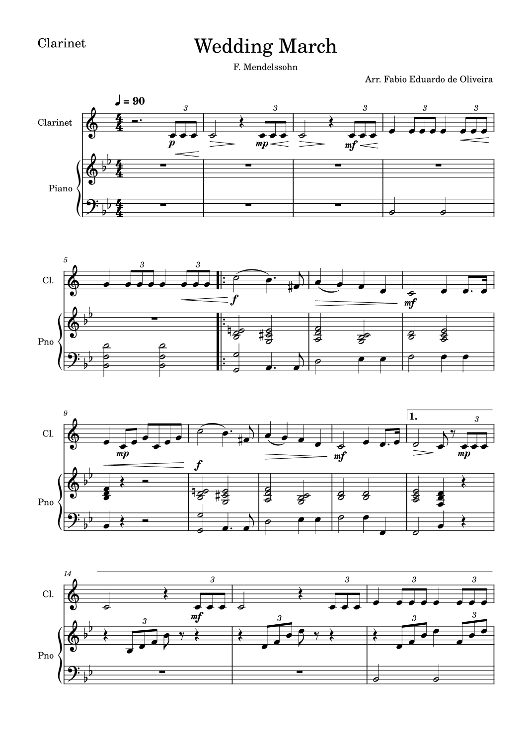 Wedding March (Mendelssohn) (arr. Fabio Eduardo de Oliveira)