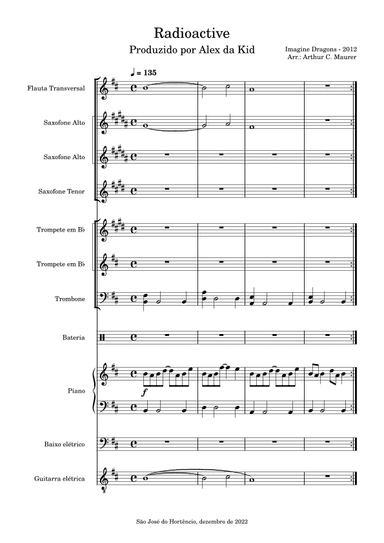 Radioactive (arr. Arthur C. Maurer)