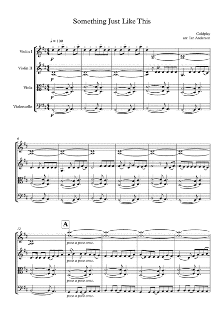 Something Just Like This (arr. Ian Anderson)