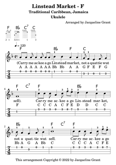 Linstead Market (arr. Jacqueline Grant)
