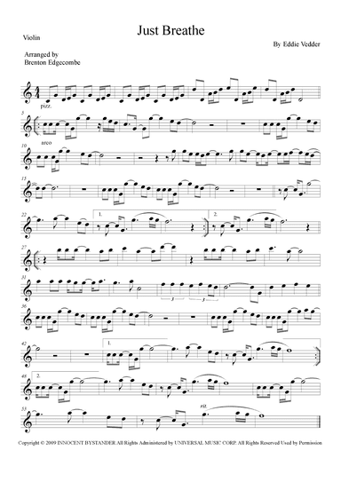 Just Breathe (arr. Adelaide String Duo)