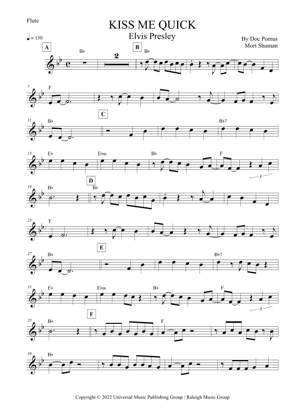 Kiss Me Quick (arr. Leo Silva)