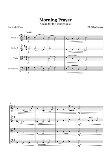 Morning Prayer (arr. André Nusa)