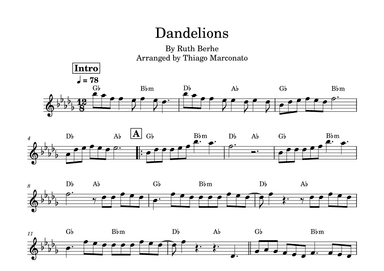 Dandelions (arr. Thiago Marconato)