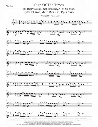 Sign Of The Times (arr. Kevin Busse)