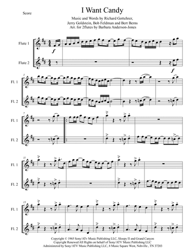 I Want Candy (arr. Barbara Anderson-Jones)