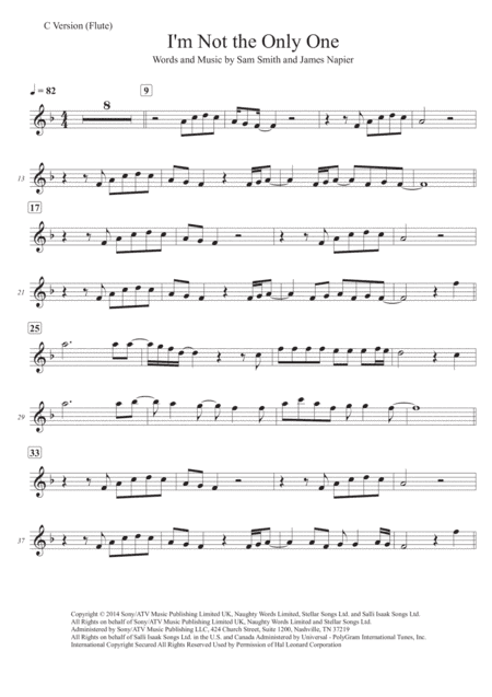 I'm Not The Only One (arr. Ken Chow)