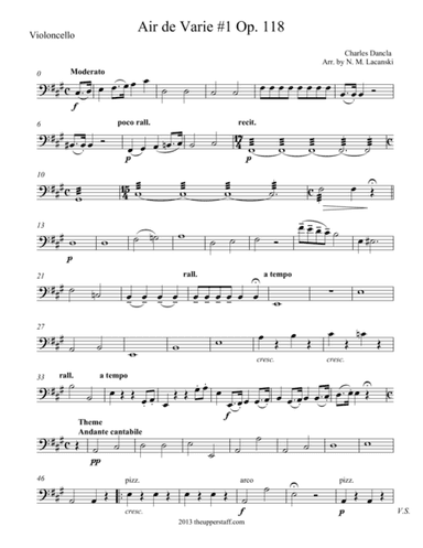 Air de Varie #1, Op. 118 (arr. Nick Lacanski)