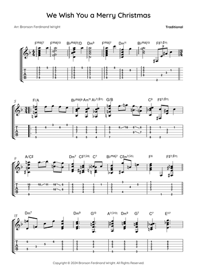 We Wish You a Merry Christmas (arr. Bronson Ferdinand Wright)