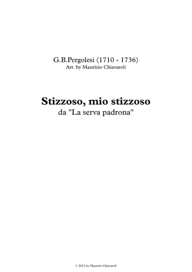 Stizzoso, mio stizzoso (arr. Maurizio Chiavaroli)
