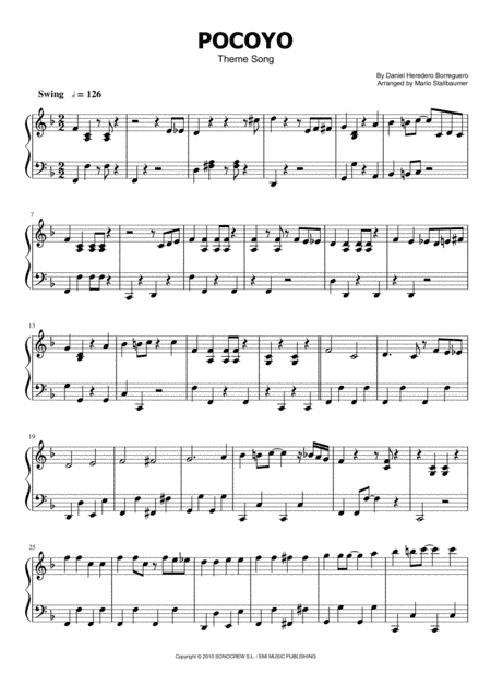 Pocoyo (arr. Mario Stallbaumer)