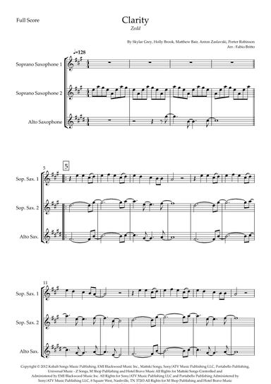Clarity (arr. Fabio Britto)