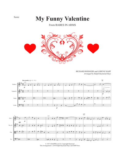 My Funny Valentine (arr. Ralph Raymond Hays)