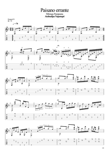 Paisano errante (Milonga) (arr. Leonardo Ramos)