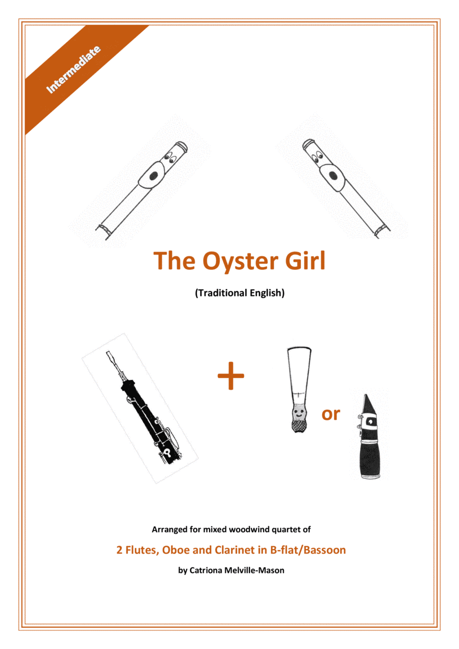 The Oyster Girl - 2 flutes, oboe & clarinet/bassoon (arr. Catriona Melville-Mason)
