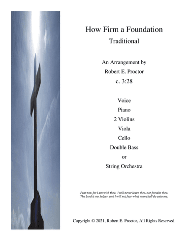 How Firm a Foundation for Voice, Piano and Strings (arr. Robert E. Proctor)