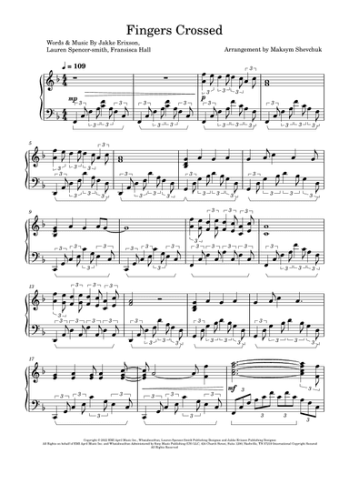 Fingers Crossed (arr. Maksym Shevchuk)