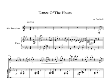 Dance Of The Hours - Amilcare Ponchielli (Alto Sax + Piano) (arr. Digital Book Music)