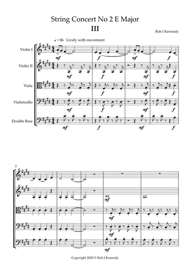 String Concerto No.2 - 3rd movement - E Major